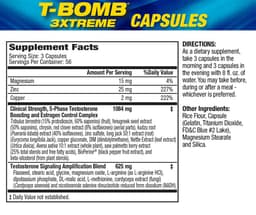 MHP - T-Bomb 3Xtreme - 168 Kapsler