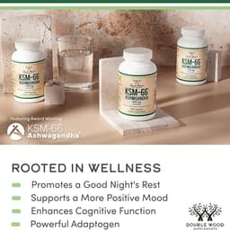 Double Wood Supplements - KSM-66 Ashwagandha - 120 kapselia