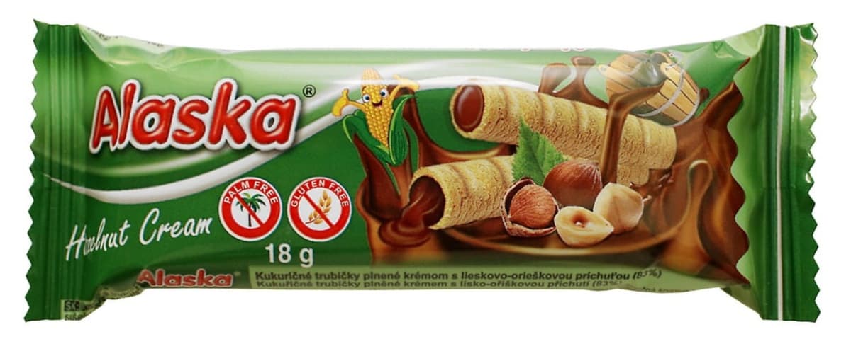 Alaska - Hazelnut Cream Wafer Roll - 18g