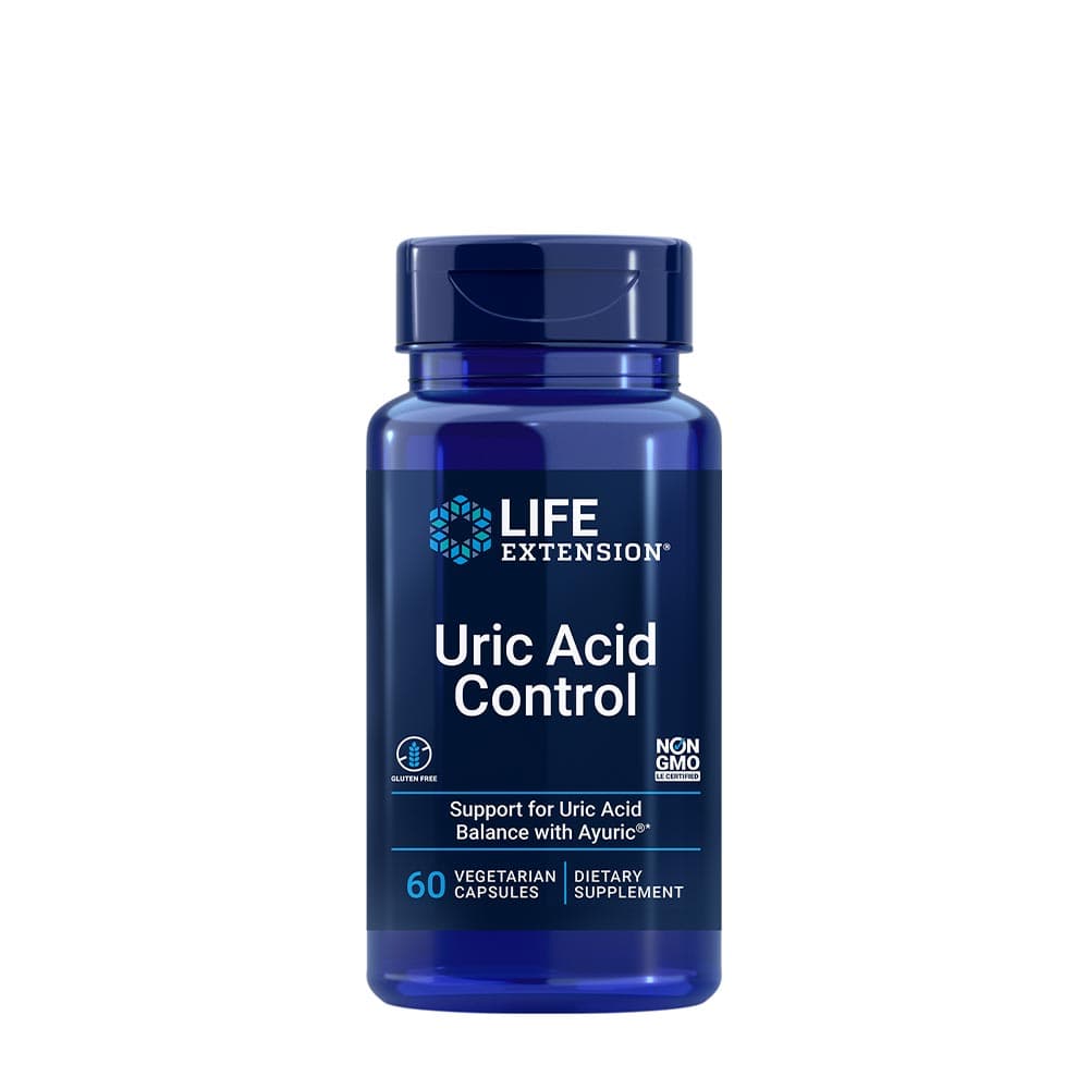 Life Extension - Uric Acid Control - 60 Vcaps – Life Extension förpackning