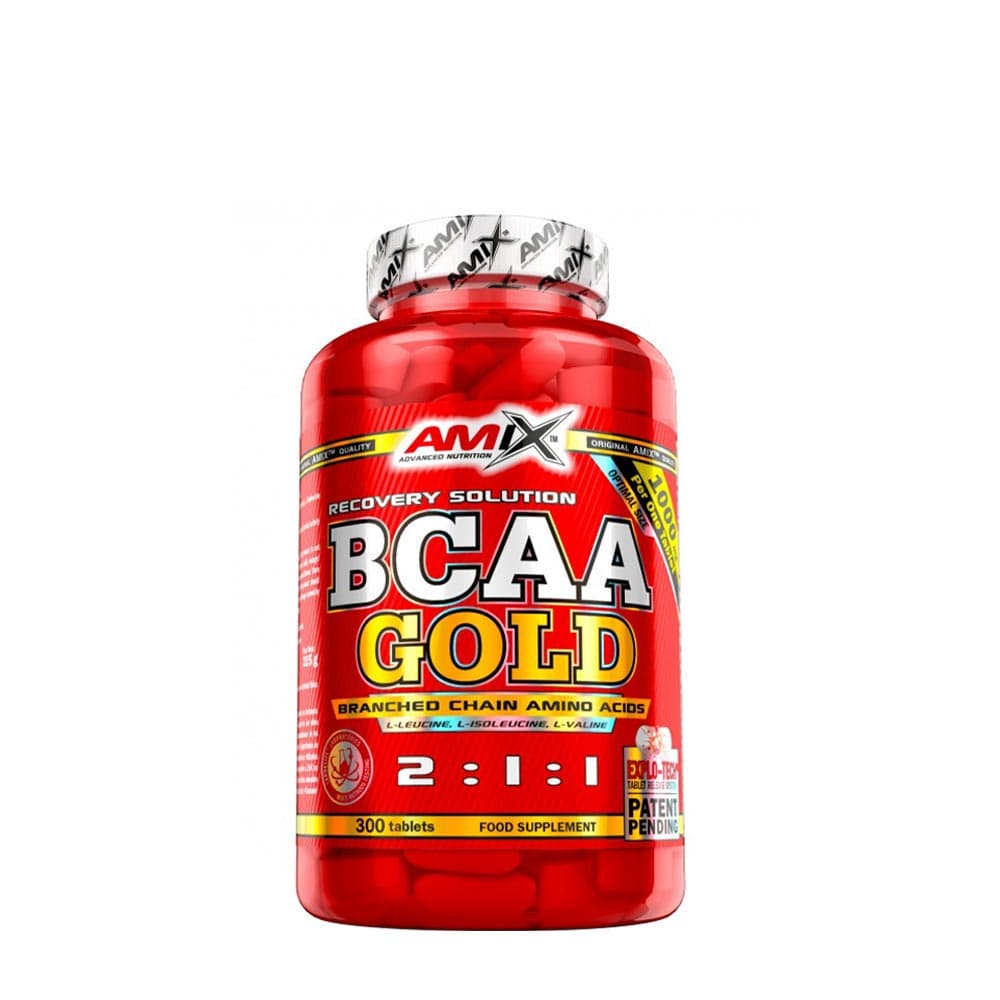 Amix - BCAA Gold - 300 Tabs – Amix förpackning