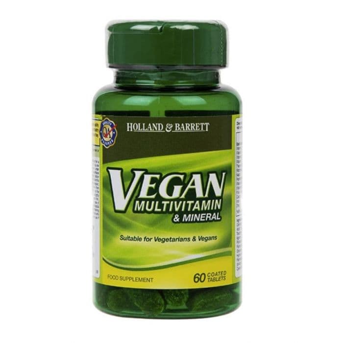Holland & Barrett - Vegan Multivitamin & Mineral – Holland & Barrett förpackning