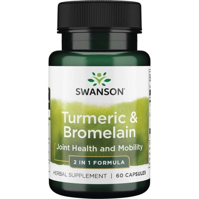 Swanson - Turmeric & Bromelain - 60 Caps – Swanson förpackning
