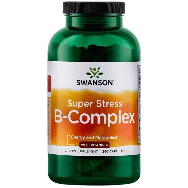 Swanson - Super Stress B-Complex With Vitamin C - 240 Caps – Swanson förpackning