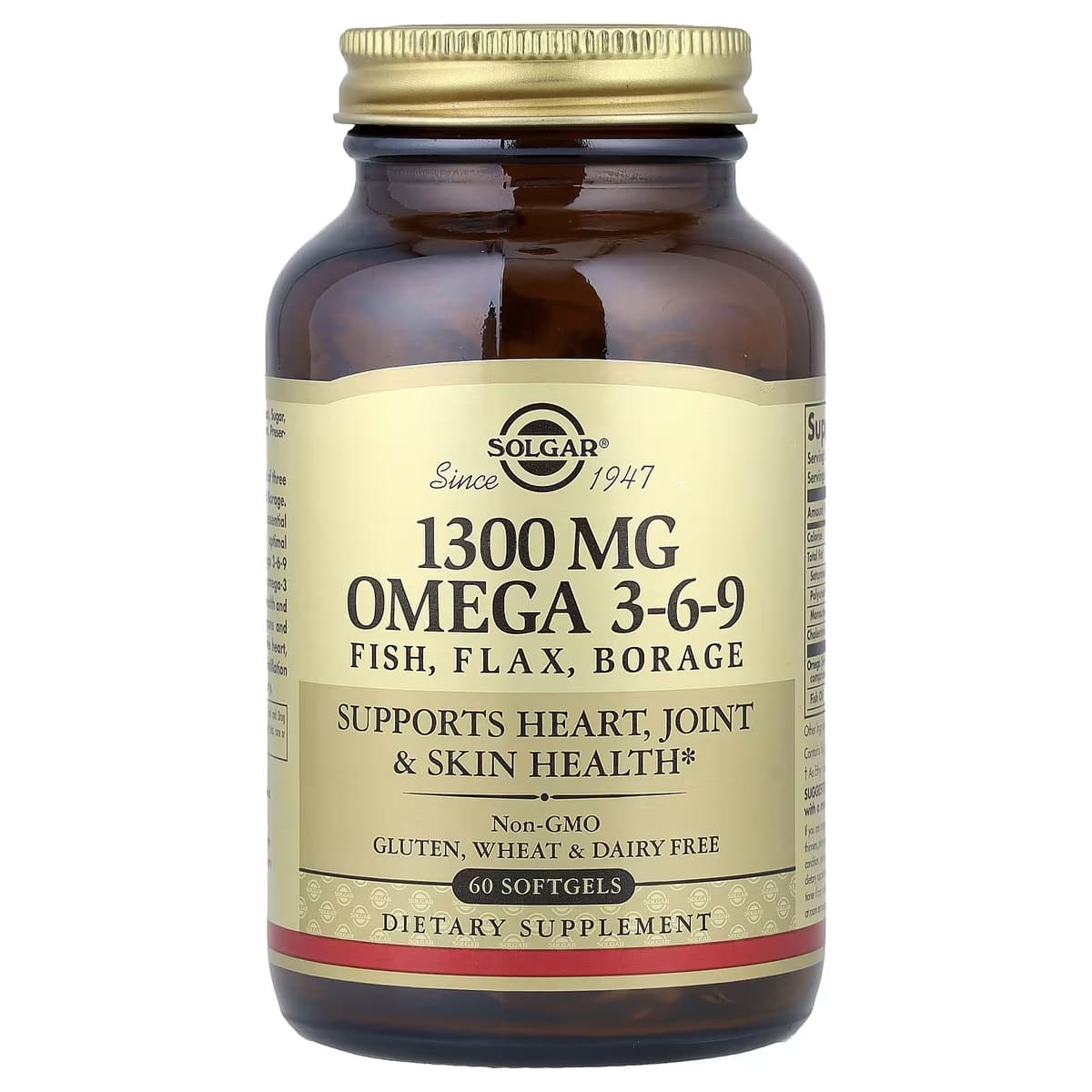 Solgar - Omega 3-6-9 - 300 mg EPA ja DHA - 60 Kapselia