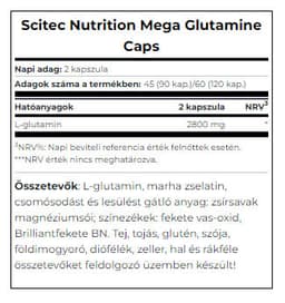Scitec Nutrition - Mega Glutamine - 120 Caps