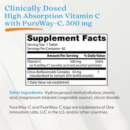 Doctor's Best - High Absorption Vitamin C - 60 Tablets