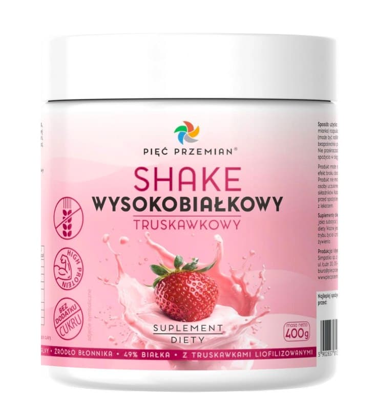 Pięć Przemian - High-Protein Shake – Pięć Przemian förpackning