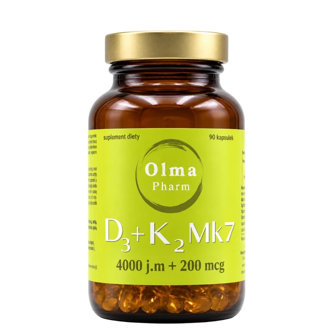 Olma Pharm - Vitamin D3 och K2 MK-7 - 90 kapslar