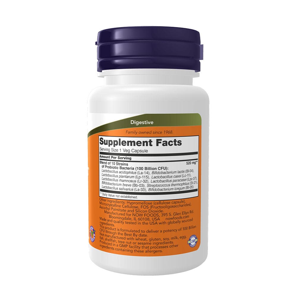 NOW Foods - Probiotik-10 100 Miljarder - 30 Vcaps