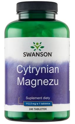 Swanson - Magnesium Citrate, 225mg Super-Strength - 240 Tabs
