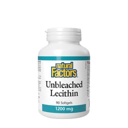 Natural Factors - Unbleached Lecithin - 90 Sgels