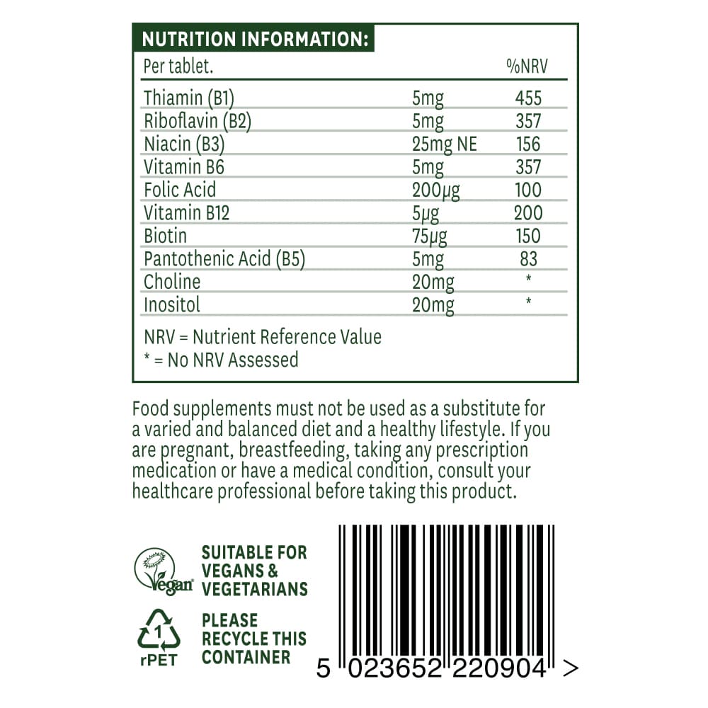 Natures Aid - Vitamin B Kompleks - 90 Tabs