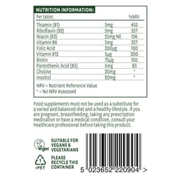 Natures Aid - Vitamin B Complex - 90 Tabs