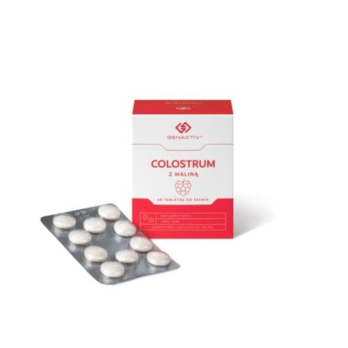 Genactiv - Colostrum With Raspberry 100mg, 60 Lozenges