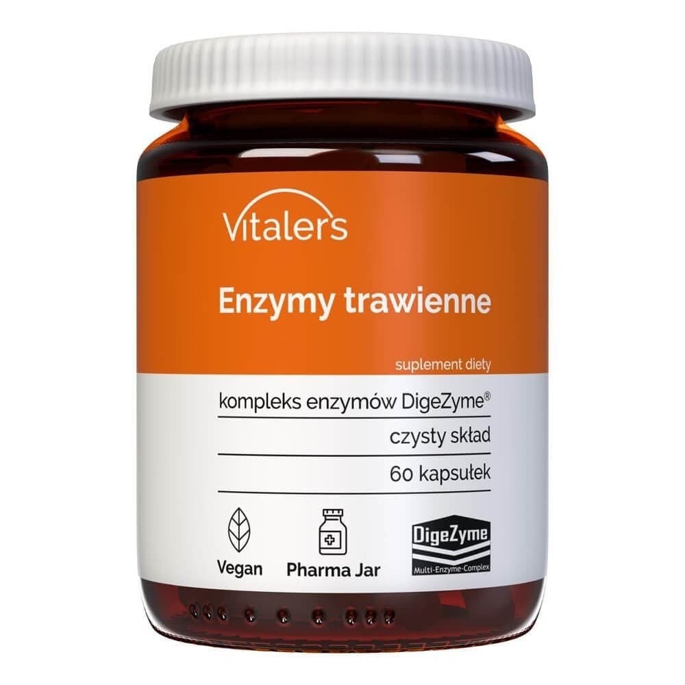 Vitalers - Digestive Enzymes - 60 Caps – Vitalers förpackning