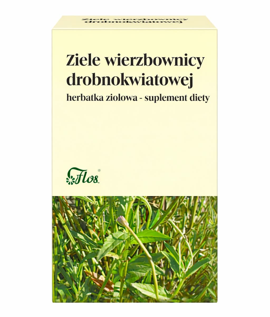 Flos - Willowherb Herb Tea 25 Sachets – Flos förpackning