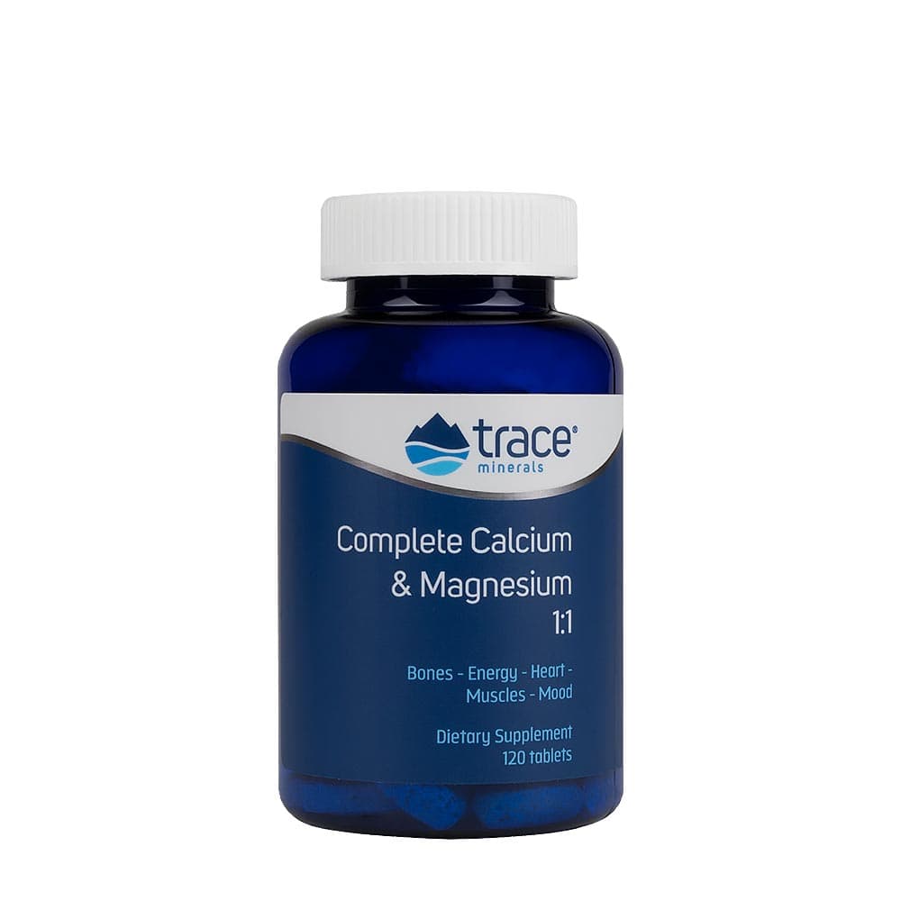 Trace Minerals - Complete Calcium & Magnesium - 120 tablets – Trace Minerals förpackning