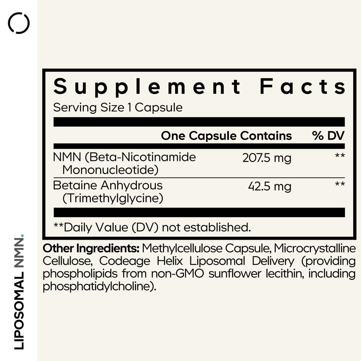 Codeage Liposomal NMN - 30 Vcaps - 30 Vegetable Caps