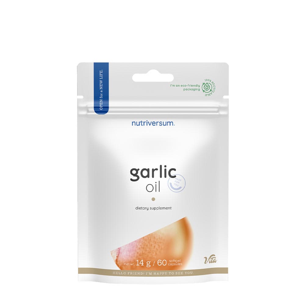 Nutriversum - Garlic Oil - 14g / 60 Sgels Caps – Nutriversum förpackning