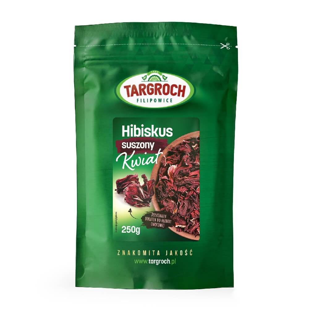 Targroch - Dried Hibiscus Flowers 250g – Targroch förpackning