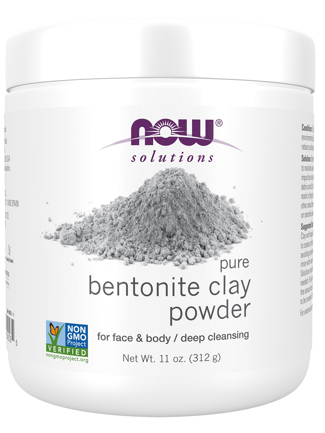 Now Foods - Bentonite Clay Powder - 312g