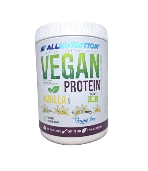 Allnutrition - Vegan Protein, Vanilla - 500g – Allnutrition förpackning