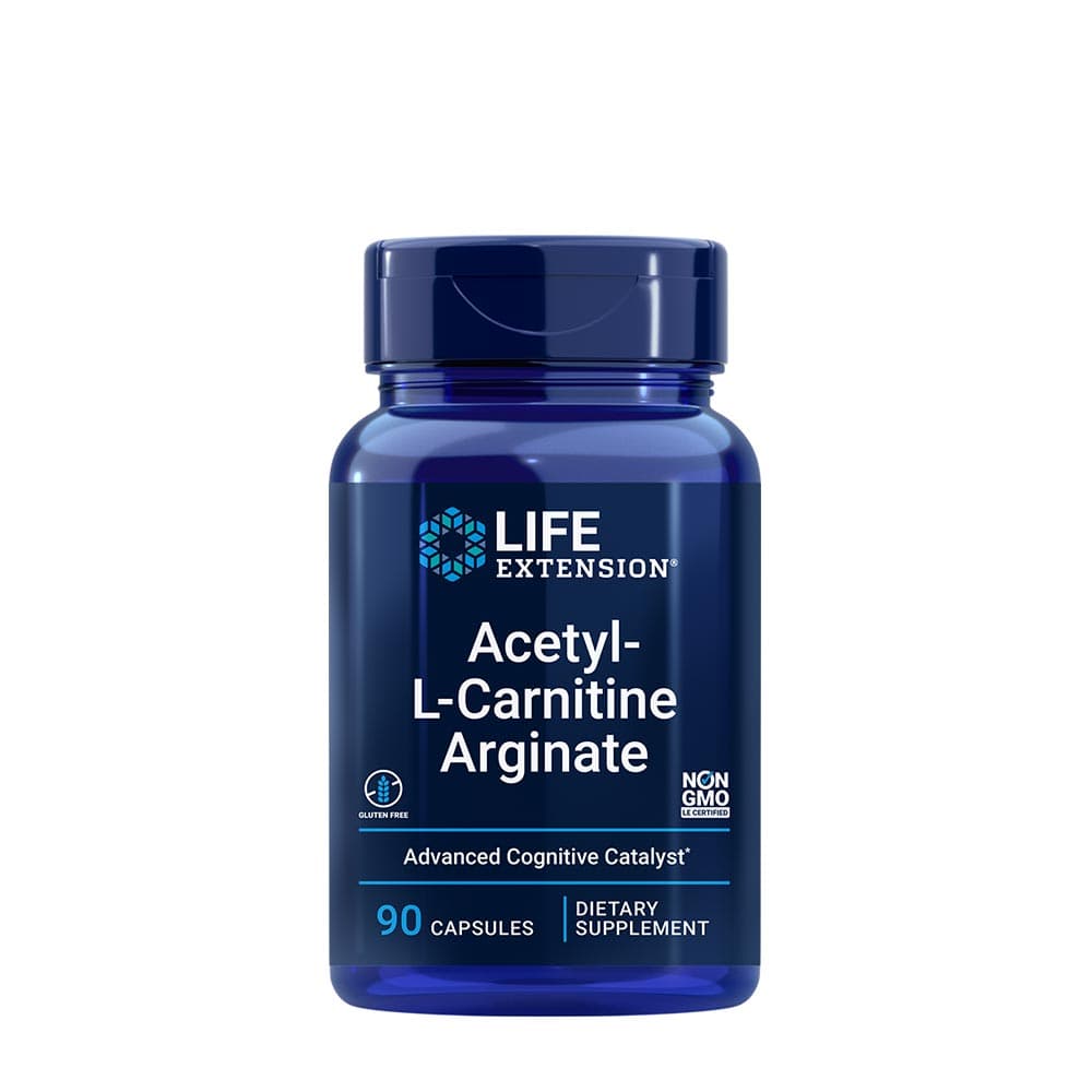 Life Extension - Acetyl-L-Carnitine Arginate - 90 Vcaps – Life Extension förpackning