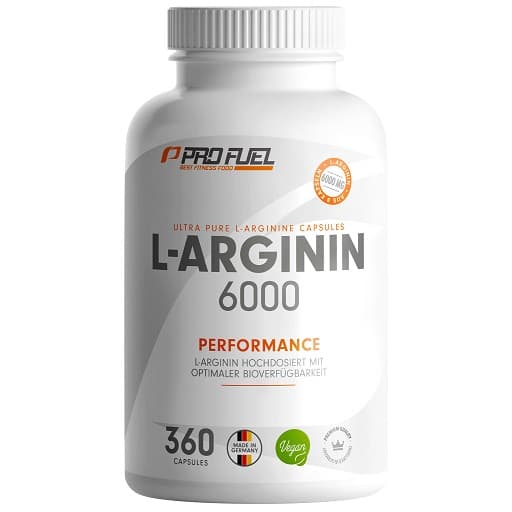 Profuel - L-arginin 6000 - 360 kapsler – Profuel emballage