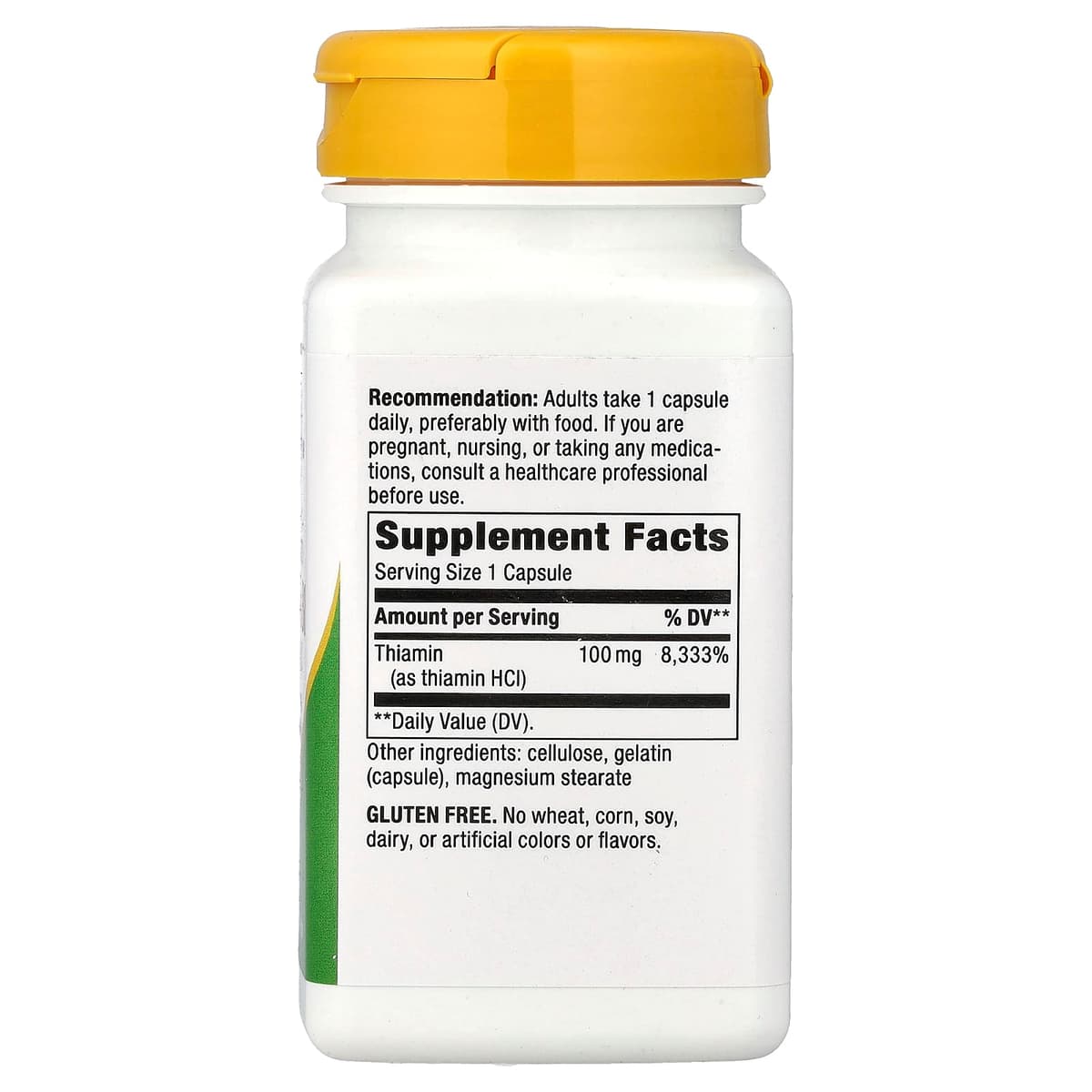 Nature's Way - Vitamin B-1 (Thiamin HCL) - 100 Caps