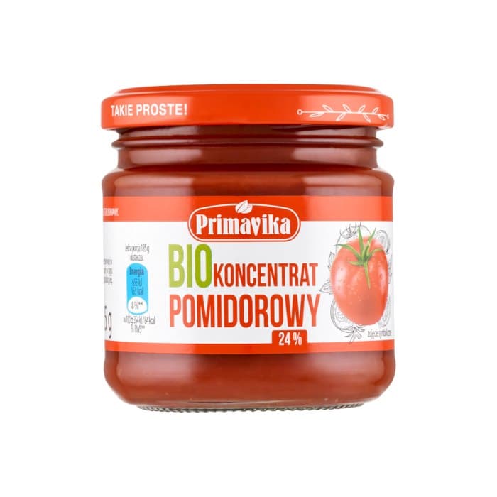 Primavika - Organic Tomato Concentrate - 185g – Primavika förpackning