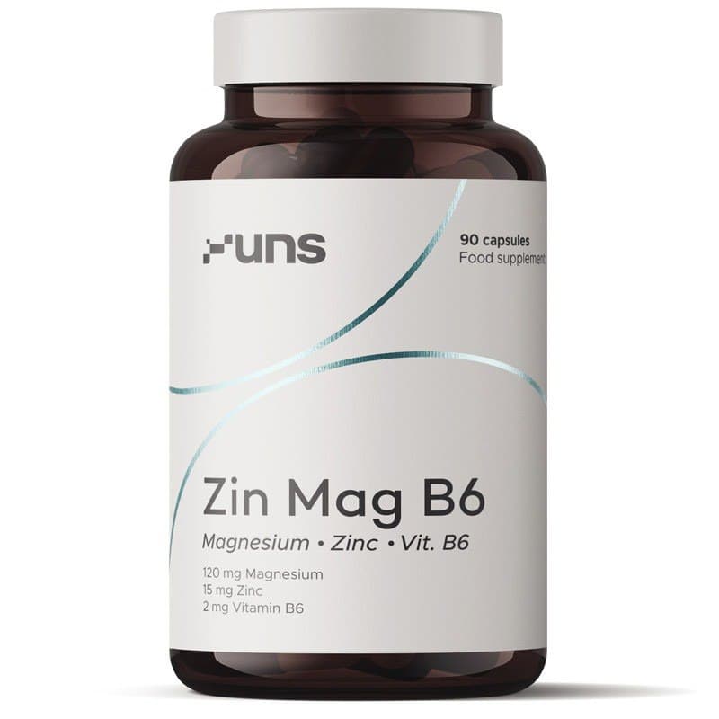 UNS - Zin Mag B6 - 90 Caps – UNS förpackning