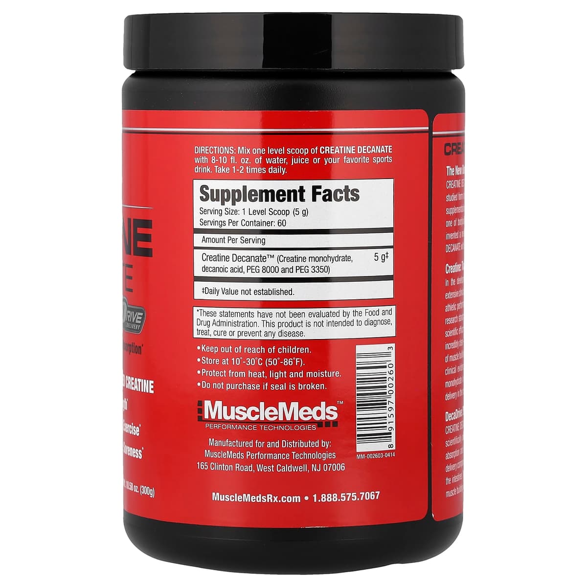 MuscleMeds - Creatine Decanate - 300g