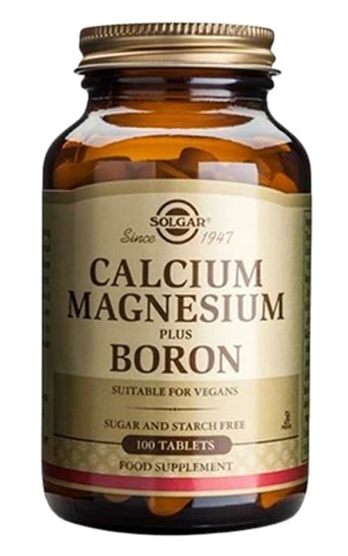 Solgar Calcium Magnesium Plus Boron 100 Tabs – Solgar förpackning