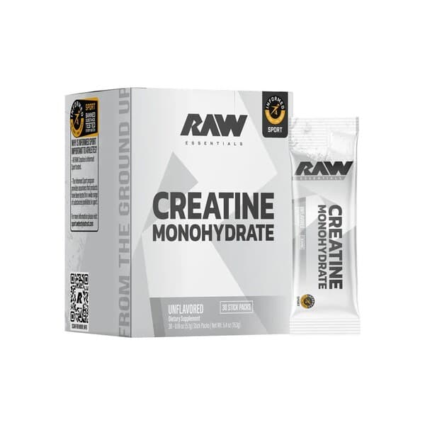 Raw Nutrition - Kreatiinimonohydraatti – Raw Nutrition pakkaus