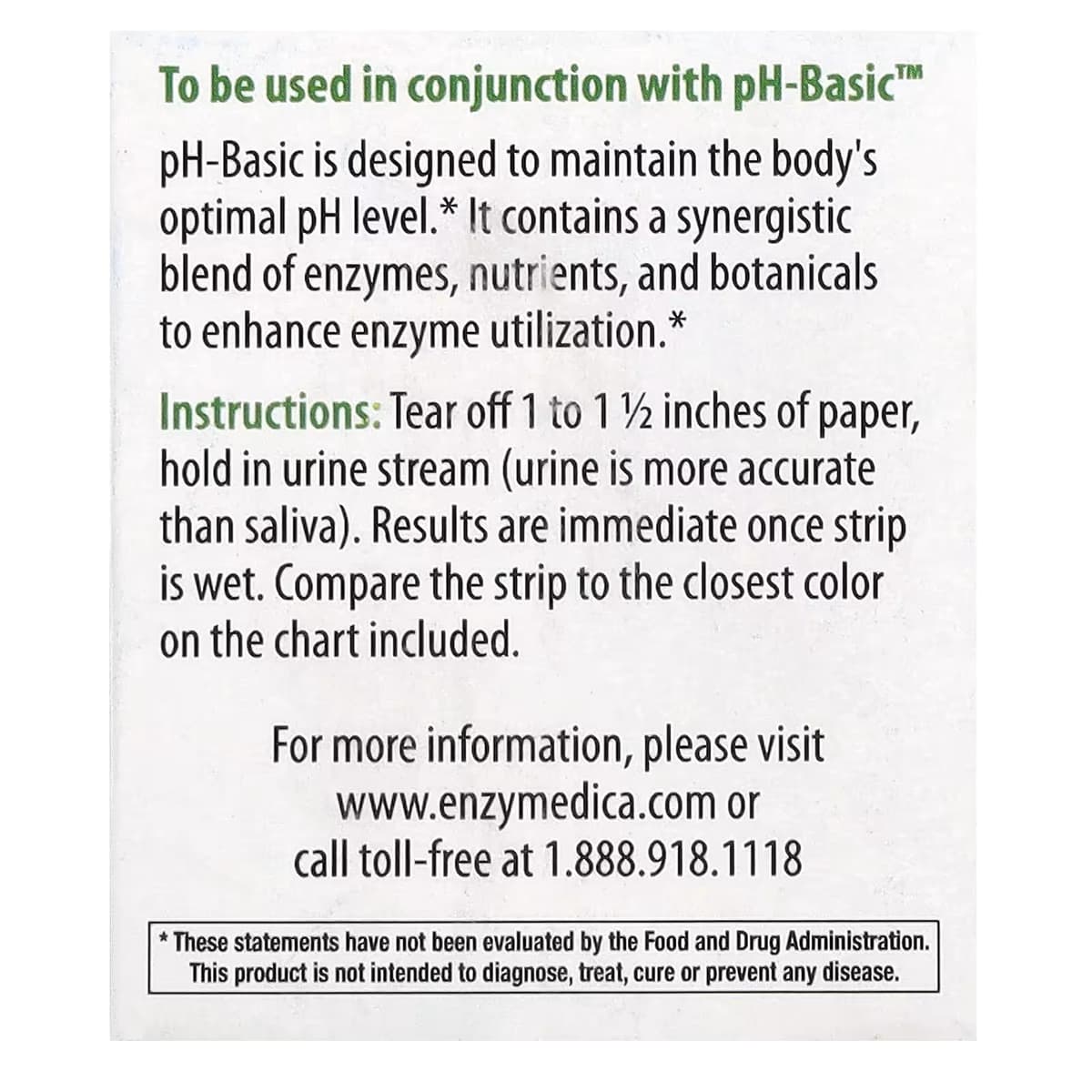 Enzymedica pH-Strips - 120 stk