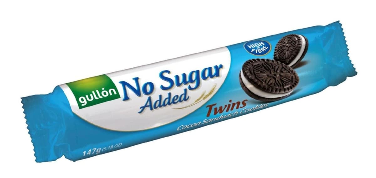 Gullón - No Sugar Added Twins – Gullón förpackning