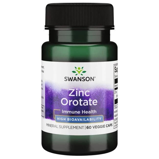 Swanson - Zinc Orotate - 60 Caps – Swanson förpackning