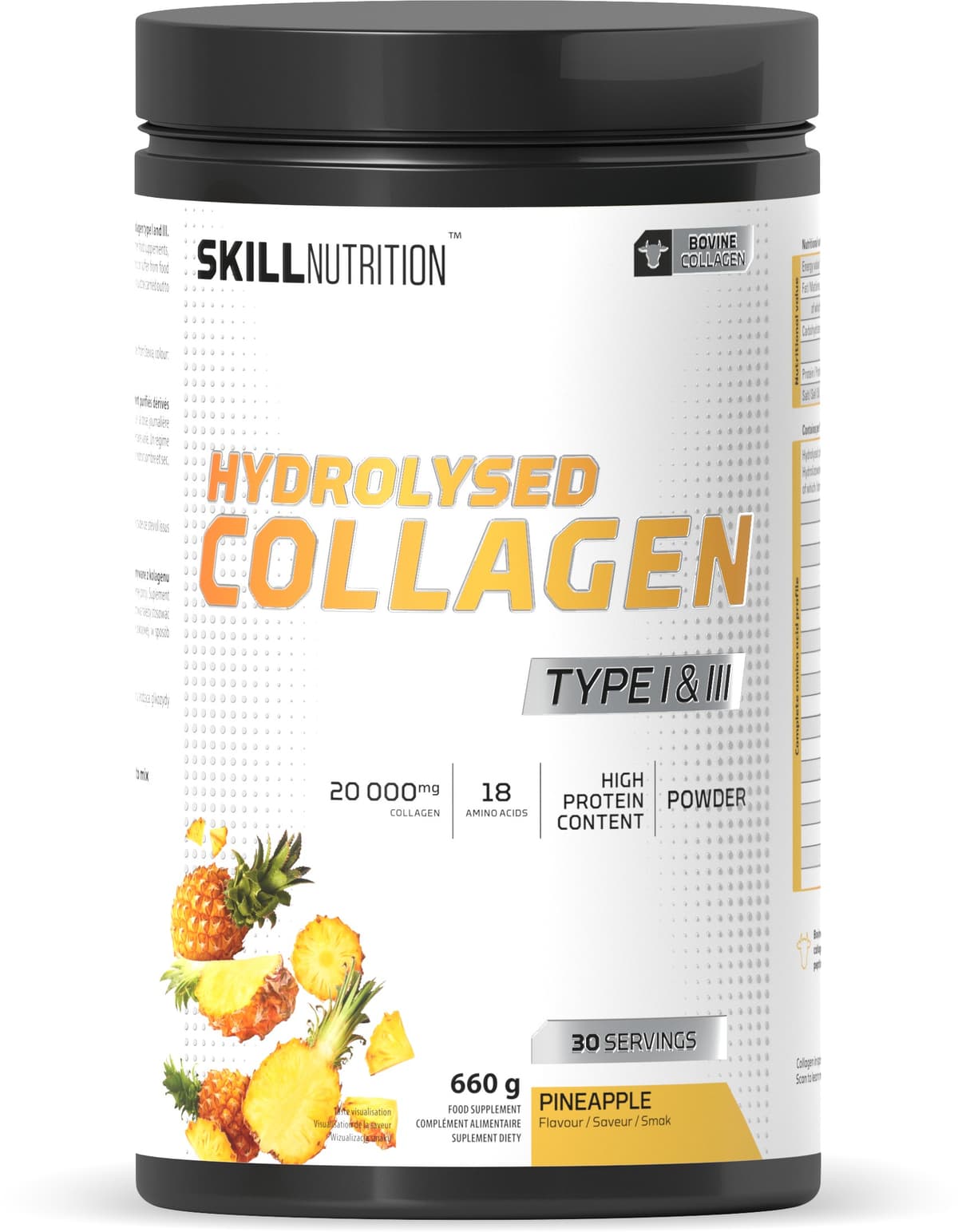 Skill Nutrition - Hydrolyzed Collagen Type I & III – Skill Nutrition förpackning