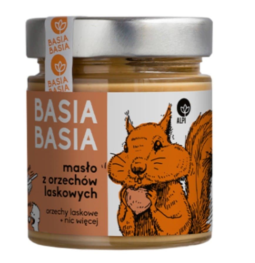 ALPI - Basia Basia Hazelnut Butter - 210g – ALPI förpackning