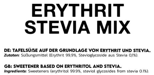 Inlead - Erytritol och stevia - 1000 g