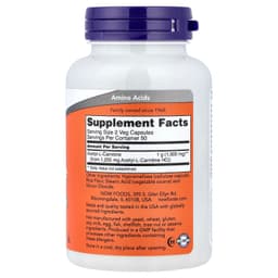NOW Foods - Acetyl-L-Carnitine 100 Veg Capsules