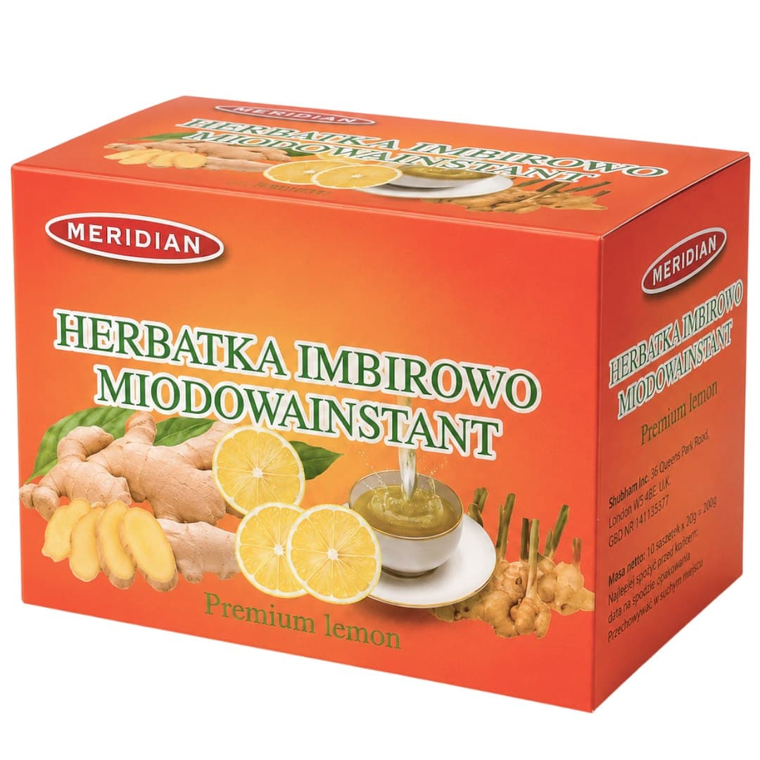 Meridian - Inkivääri-Hunaja Pikatee - 10 Kääreet