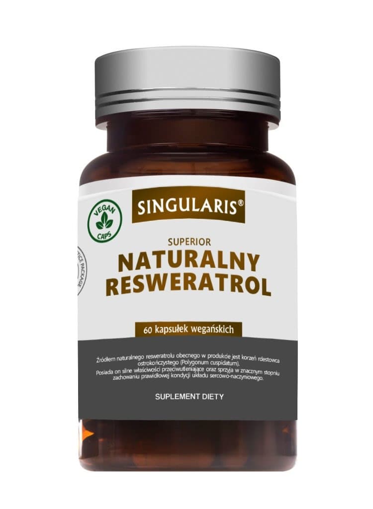Singularis - Natural Resveratrol - 60 Caps – Singularis förpackning