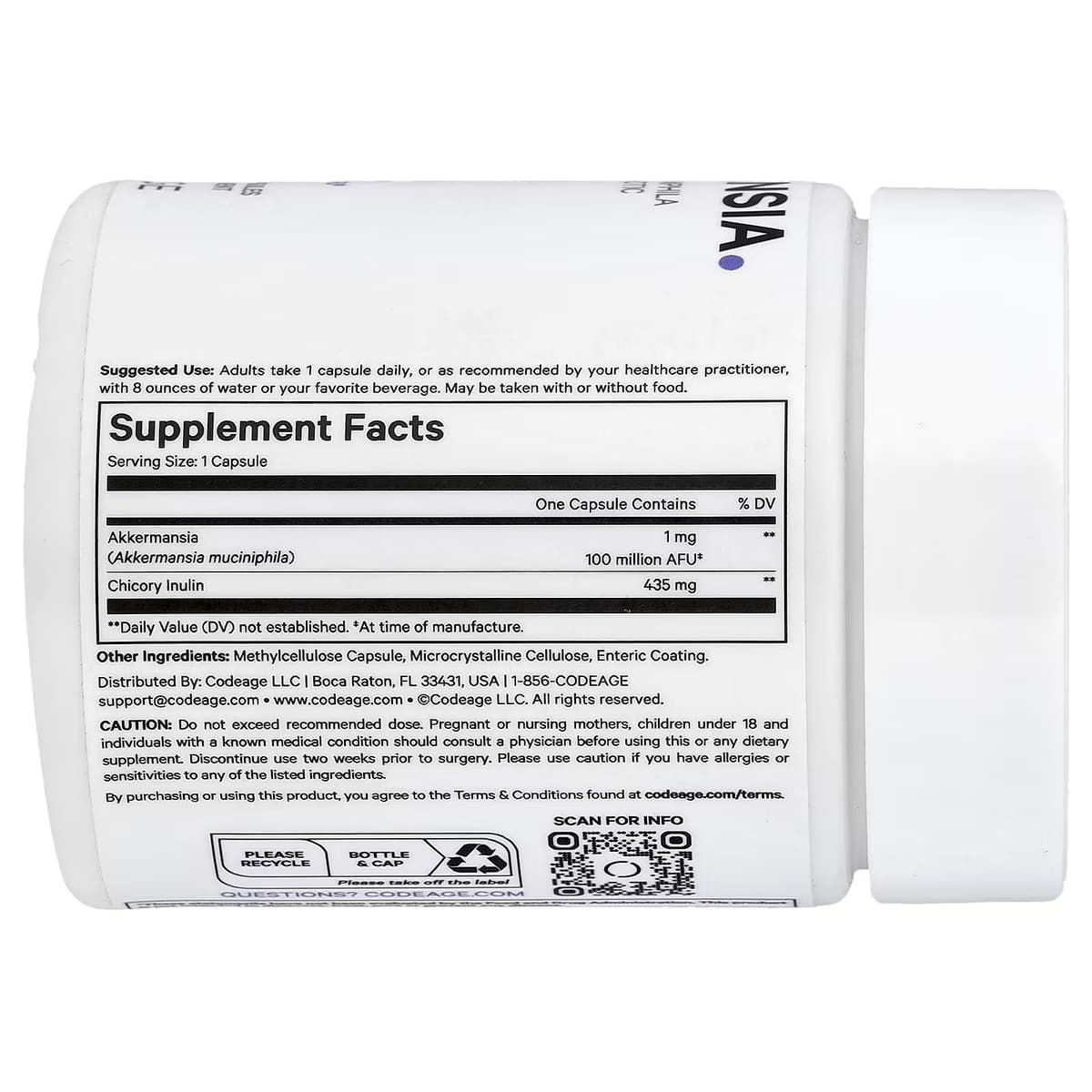 Codeage Akkermansia - 90 Vcaps - 90 Vegetable Caps
