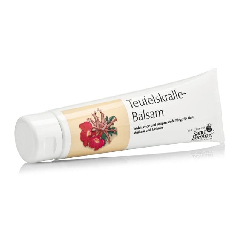 Kräuterhaus Sanct Bernhard - Teufelskralle-Balsam - 25ml – Kräuterhaus Sanct Bernhard förpackning