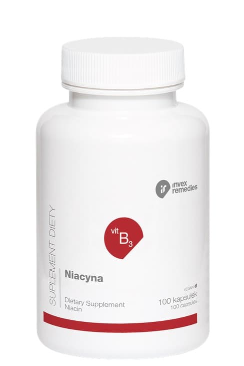 Invex Remedies - Niacin (Vitamin B3) - 100 Caps – INVEX REMEDIES förpackning