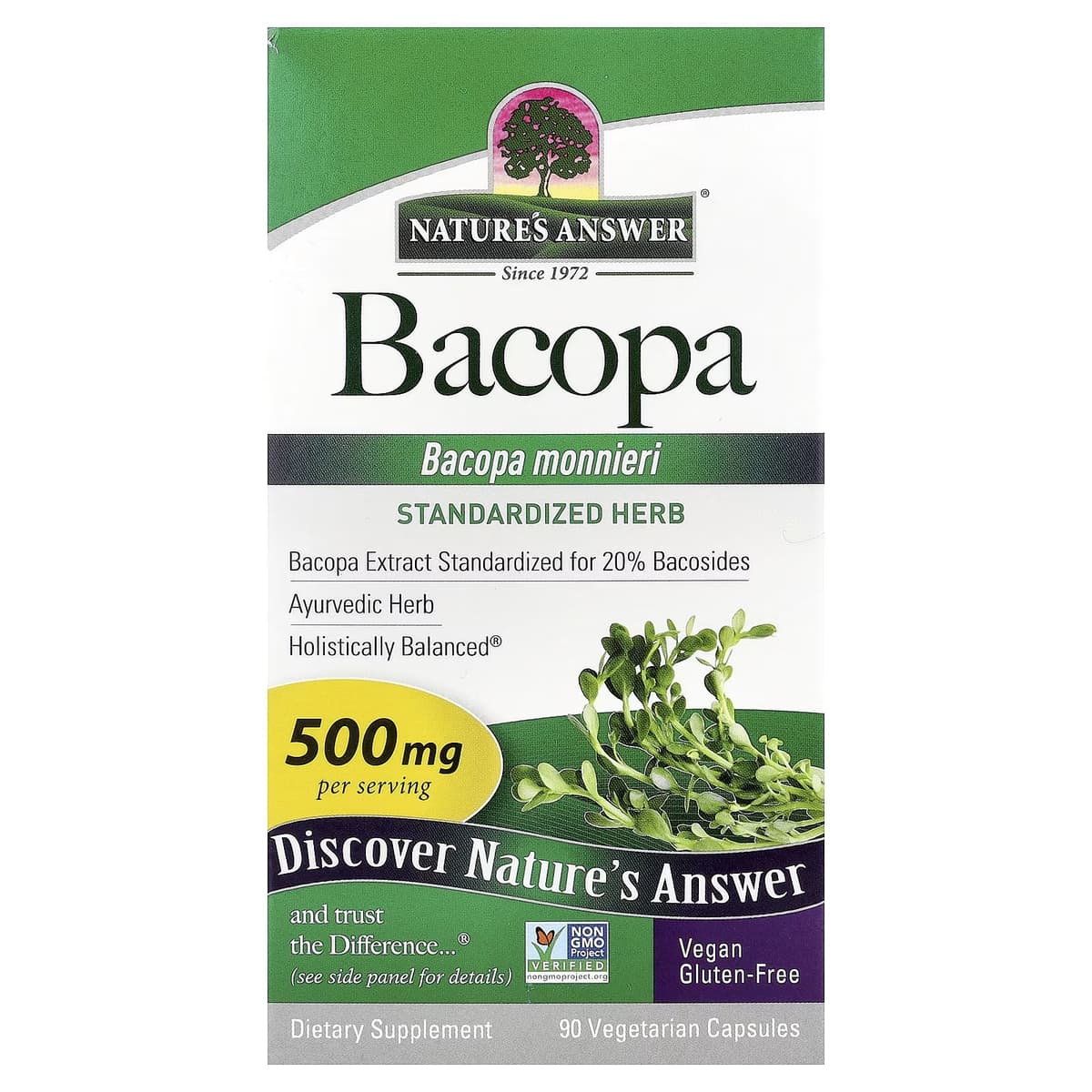 Nature's Answer - Bacopa - 90 Vcaps
