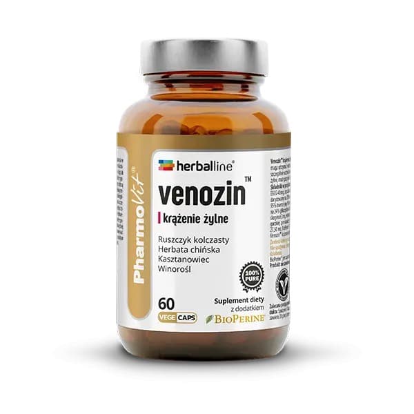 Herballine - Venozin - 60 Caps – Herballine förpackning