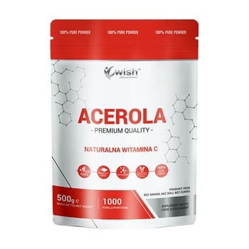 Wish - Acerola Natural Vitamin C - 500g – Wish förpackning